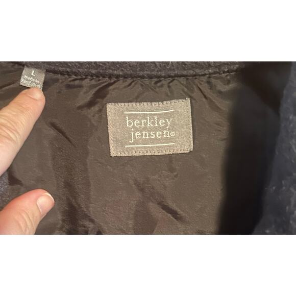 Berkley Jensen gray men’s button up jacket size large - Picture 2 of 3